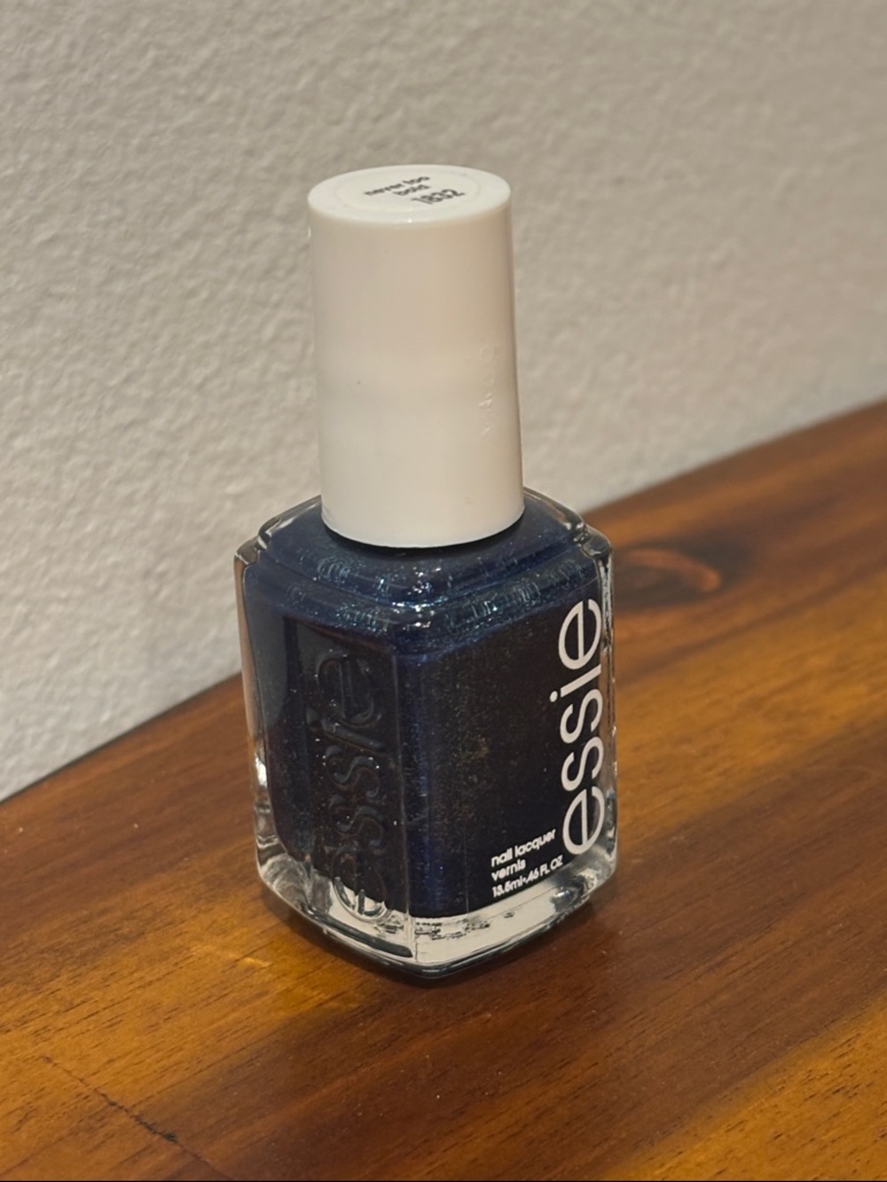 NWT ESSIE Nail Polish, 1832 Never Too Bold, Dark Blue Sparkly